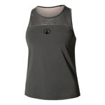 Quiet Please Kläder Quiet Please Sparkle Racerback Linne Damer-Antracit