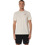 ASICS Kl&auml;der ASICS Court Graphic T-shirt Herrar - beige, 