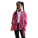 Nike Kläder Nike Club Fleece Oversized Full-Zip Sweat-jacka Flickor-Berry