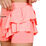 Pleat Tier Skirt with piping