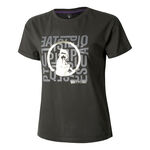 Quiet Please Kläder Quiet Please Glitter Word Salad T-shirt Damer-Antracit