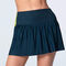 Racer Rib Pleated Skirt