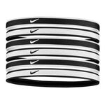 Nike Kläder Nike Swoosh Sport Tipped Hårband 6-pack-Vit,Svart
