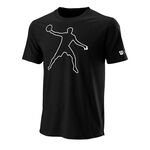 Wilson Kläder Wilson Bela Tech II T-shirt Herrar-Svart,Vit