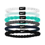 Nike Kl&auml;der Nike Flex Hair Tie H&aring;rband 6-pack Unisex - flerf&auml;rgad, vit