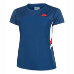 Lotto Kläder Lotto Squadra III T-shirt Damer-Blå,Vit