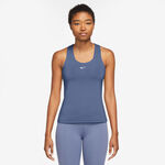Nike Kläder Nike Dri-Fit Swoosh Linne Damer - blå, vit