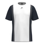 HEAD Kläder HEAD Club 25 Tech T-shirt Herrar-Mörkblå,Vit