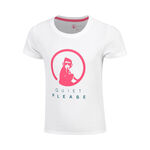 Quiet Please Kläder Quiet Please Create Baseline Logo T-shirt Flickor-Vit,Pink