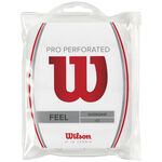 Wilson Överlindor Wilson Pro Overgrip Perforated 12-pack-Vit