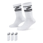 Nike Kläder Nike Sportswear Everyday Essential Tennisstrumpor 3-pack-Vit,Svart