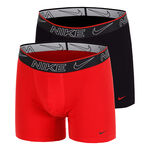 Nike Kläder Nike Elite Cotton Stretch Boxershorts 2-pack Herrar-Svart,Röd