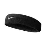 Nike Kläder Nike Swoosh Pannband-Svart,Vit