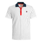 Fila Kläder Fila Stripes Polo Herrar-Vit,Mörkblå