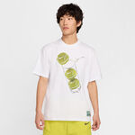 Nike Kläder Nike Court M90 French Open T-shirt Herrar-Vit