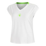 Quiet Please Kläder Quiet Please Wild Volley T-shirt Damer-Vit,Neongrön