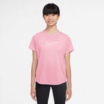 Nike Kläder Nike Dri-Fit One T-shirt Flickor-Rosa,Vit