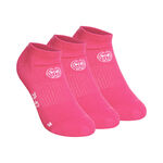 BIDI BADU Kläder BIDI BADU No Party No Show Move Tennisstrumpor 3-pack-Pink,Vit