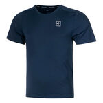 Nike Tenniskläder Nike Court Dri-Fit Advantage T-shirt Herrar-Mörkblå,Vit