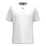 HEAD Kläder HEAD Club 25 Tech T-shirt Herrar-Vit