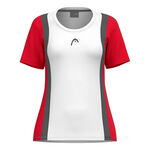 HEAD Kläder HEAD Club 25 Tech T-shirt Damer-Röd,Vit