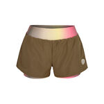 BIDI BADU Kläder BIDI BADU Spectrum 2In1 Printed Shorts Damer-Brun,Gul