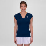 BIDI BADU Kläder BIDI BADU Crew V-Neck T-shirt Damer-Mörkblå