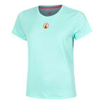 Quiet Please Kläder Quiet Please Wild Spin T-shirt Damer-Turkos,Röd