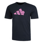 adidas Kläder adidas Tennis 3 Stripes T-shirt Herrar - svart, lila
