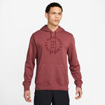 Nike Kläder Nike Court Dri-Fit Heritage Huvtröja Herrar - rött vin, 