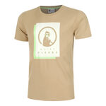 Quiet Please Kläder Quiet Please Wild Layer T-shirt Herrar-Beige,Neongrön