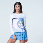 Lucky in Love Kl&auml;der Lucky in Love Linen Intuition L&aring;ng&auml;rmat Damer-Vit,Flerf&auml;rgad