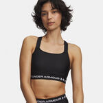 Under Armour Sport-beh&aring; Under Armour HeatGear High Sport-beh&aring; Damer-svart, vit