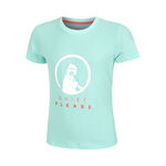 Quiet Please Kläder Quiet Please Wild Baseline Logo T-shirt Flickor-Turkos,Flerfärgad