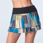 Lucky in Love Kläder Lucky in Love Stripe It Up Pleated Kjol Damer-Svart,Flerfärgad