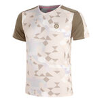 BIDI BADU Kläder BIDI BADU Paris 2025 V-Neck T-shirt Herrar-Beige,Brun