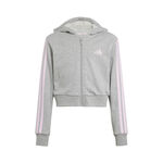 adidas Kläder adidas Essentials Crop Sweat-jacka Barn-Grå