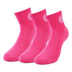 BIDI BADU Kläder BIDI BADU Gila Ankle Tech Sportstrumpor 3-pack-Pink,Vit