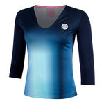 BIDI BADU Kläder BIDI BADU Spectrum V-Neck Långärmat Damer-Mörkblå,Ljusblå