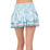 Long Borderline Smocked Skirt