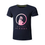 Quiet Please Kläder Quiet Please Logo T-shirt Flickor-Mörkblå