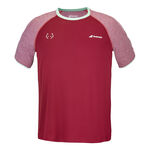 Babolat Kläder Babolat Crew Neck Lebron T-shirt Herrar-Rött Vin