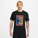 Nike Kläder Nike Court Dri-Fit Court T-shirt Herrar-Svart,Flerfärgad