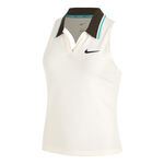 Nike Kläder Nike Court Dri-FIT Slam Linne Damer-Creme,Brun
