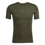 adidas Kläder adidas TF T-shirt Herrar-mörkgrön