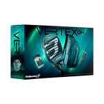 Bullpadel Racketpaket Padel Bullpadel Vertex 04 Pack Man Racketpaket Padel Plus ryggs&auml;ck-svart