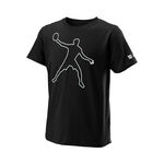 Wilson Kläder Wilson Bela Tech II T-shirt Pojkar-Svart,Vit