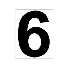 Schild Platzziffer 6