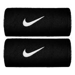 Nike Kläder Nike Swoosh Doublewide Svettband 2-pack-Svart,Vit