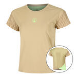 Quiet Please Kläder Quiet Please Wild Cross T-shirt Damer-Beige,Neongrön
